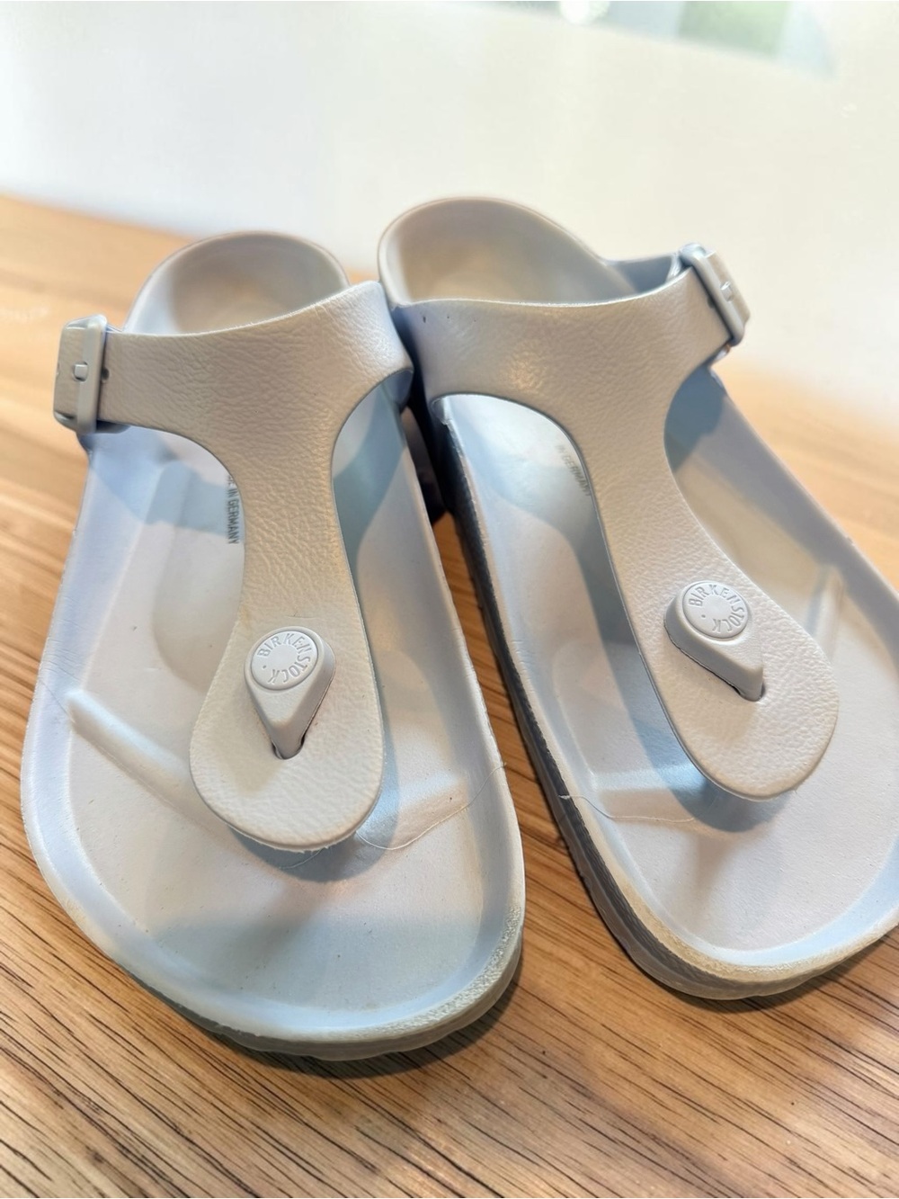Birkenstock Gizeh EVA Waterproof Thong Sandals Baby Blue 37 - Picture 5 of 7